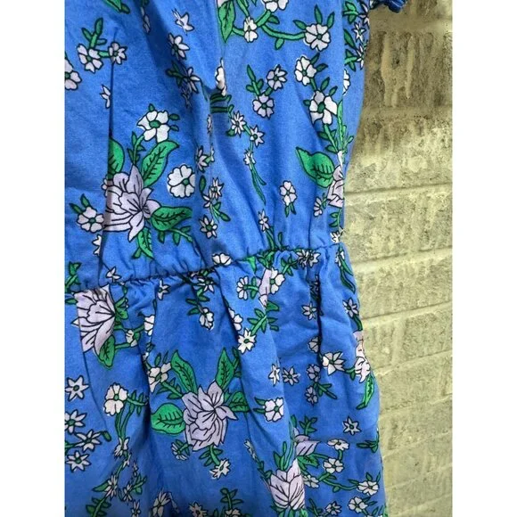 J. Crew Womens Floral Blue Short Sleeve Dress Size 6 New with Tags Original Pric - Picture 7 of 13